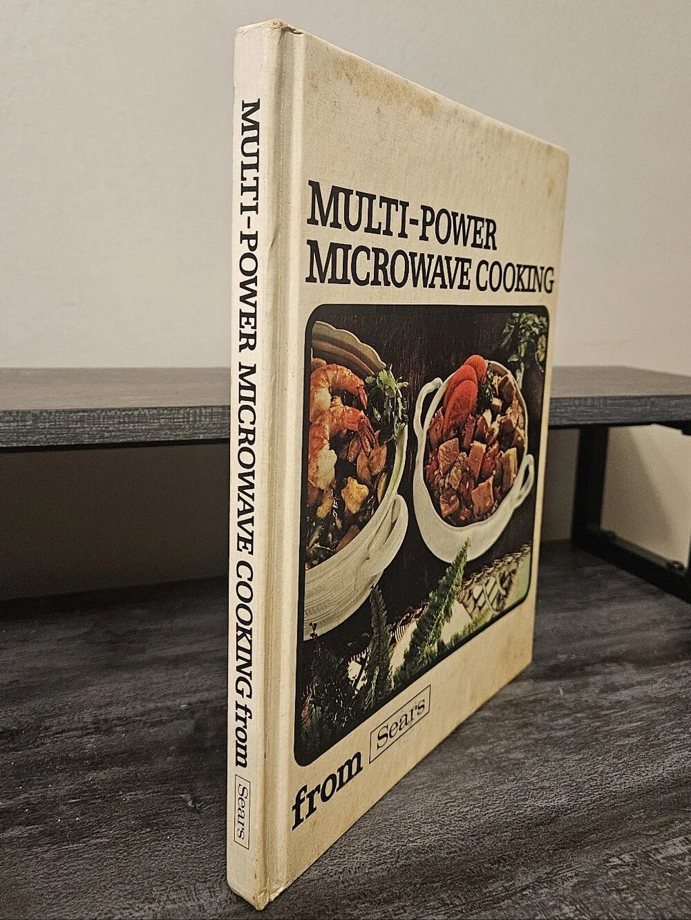 Vintage 1975 Sears Multi-Power Microwave Cooking Hardcover Cookbook